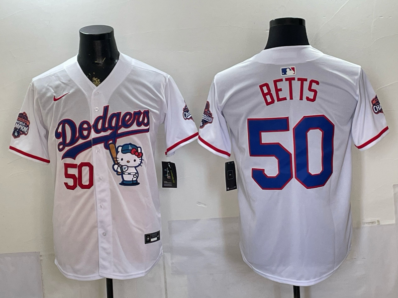 Men Los Angeles Dodgers #50 betts white Game 2026 Nike MLB Jersey 0657002->los angeles dodgers->MLB Jersey